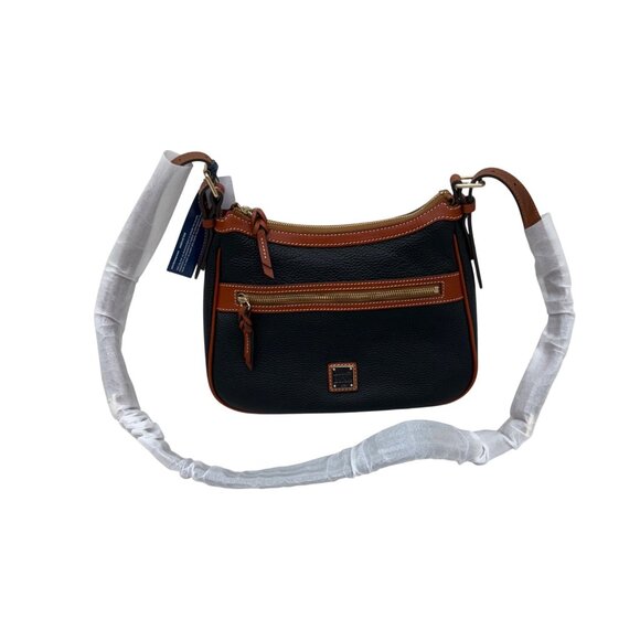 Dooney & Bourke Handbags - Dooney & Bourke Piper Black Pebble Grain Leather Crossbody Purse Bag R1137